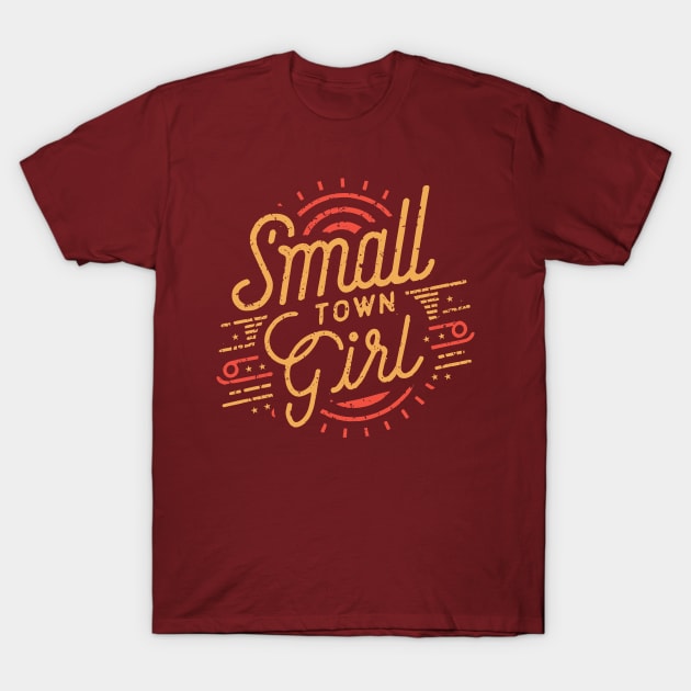 Small Town Girl - Retro T-Shirt by emmjott